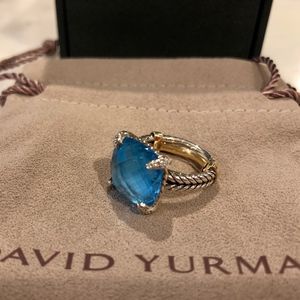 Pristine David Yurman Chatelaine Pave Bezel Ring